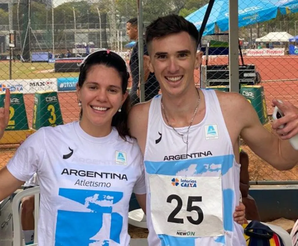 El marplatense Diego Lacamoire ganó el oro en el Sudamericano de atletismo de Brasil