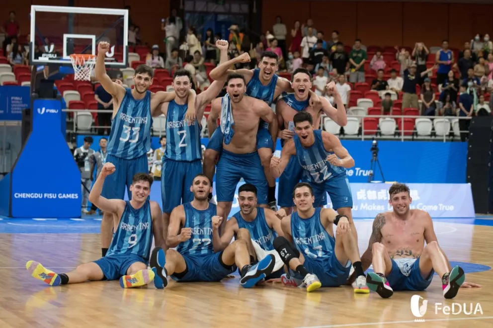 El básquet de Argentina accedió a semifinales de los Juegos Universitarios de China 