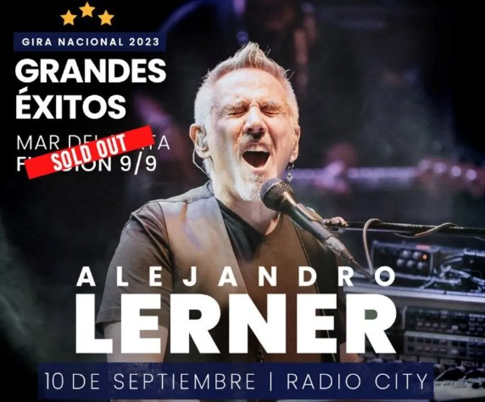 Últimas entradas para el segundo concierto de Alejandro Lerner en Mar del Plata 