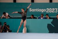 Positiva experiencia de la joven gimnasta marplatense Nicole Iribarne en Santiago 2023