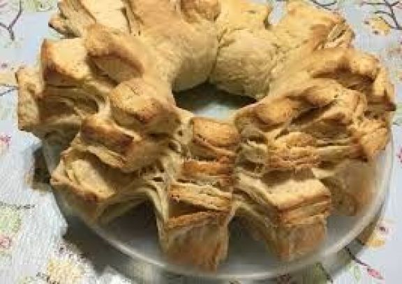 Pan de cremona hojaldrada