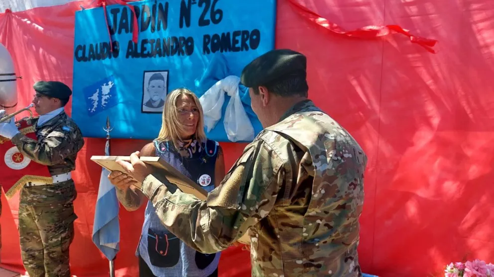 El jardín Nº26 fue bautizado con el nombre de un héroe de Malvinas