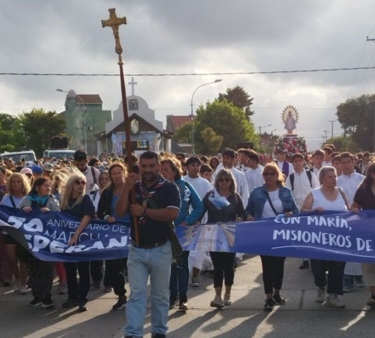 Amplia participación en la Marcha de la Esperanza