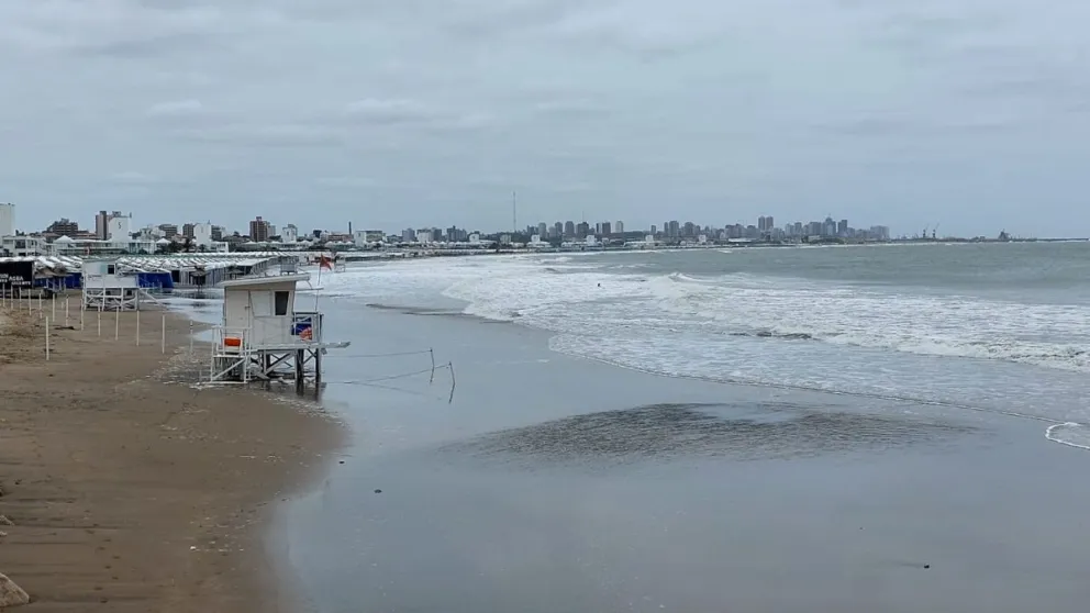 Domingo helado en Mar del Plata con una máxima entre 8 y 10 grados