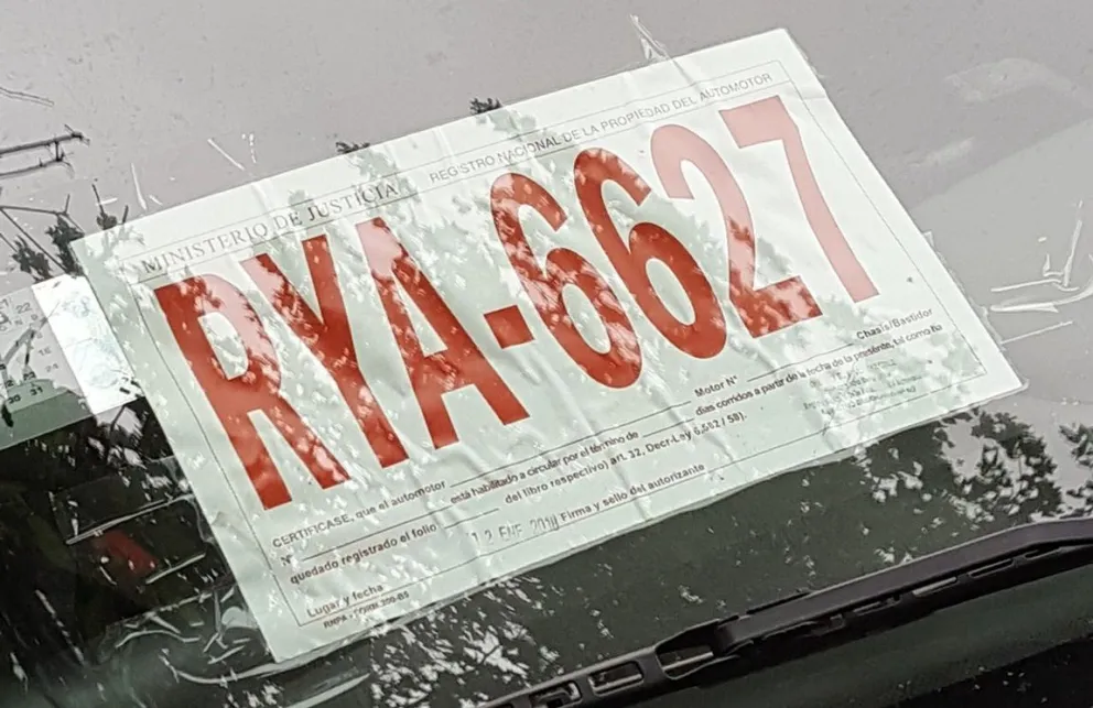 No se podrá entrar a Brasil, Bolivia y Paraguay con patentes provisorias de papel