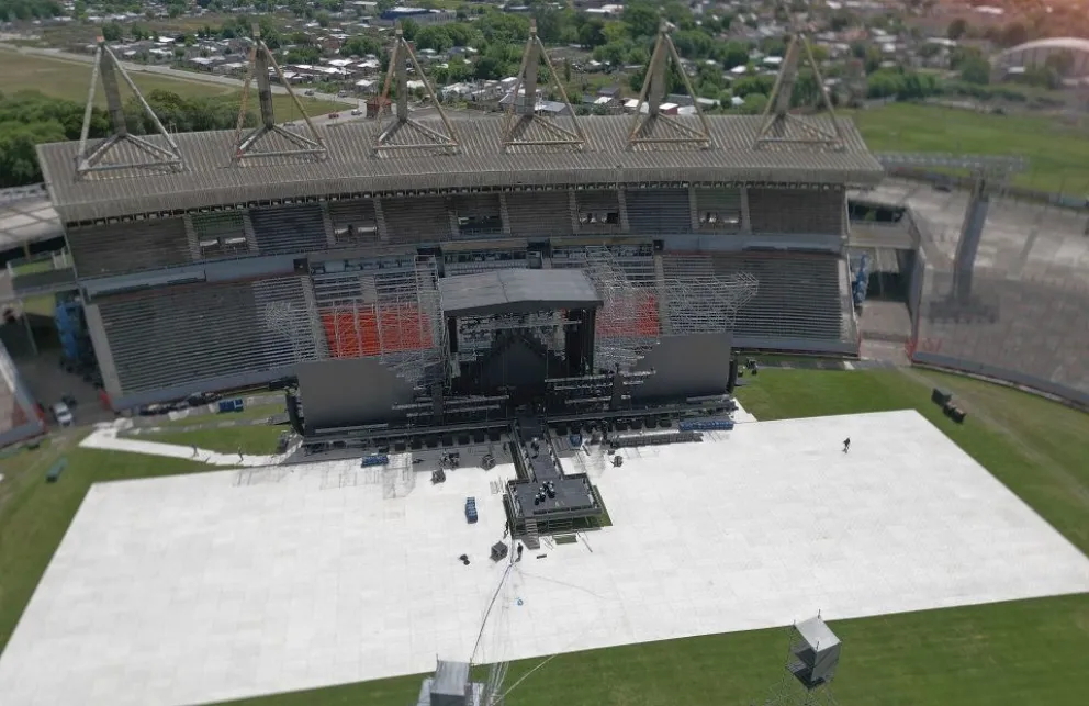 ¿Cómo se preparó el Estadio Minella de cara al show de Tan Biónica?