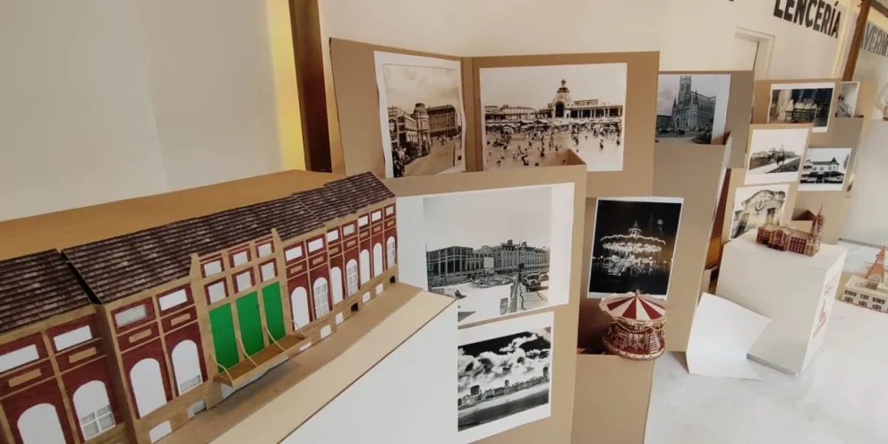 Las vidrieras de Los Gallegos celebran de una manera especial los 150 años de Mar del Plata