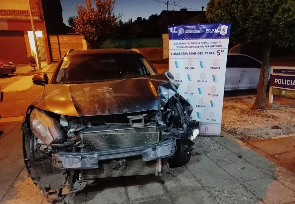 Robó una camioneta y la chocó contra un árbol cuando lo perseguían los policías