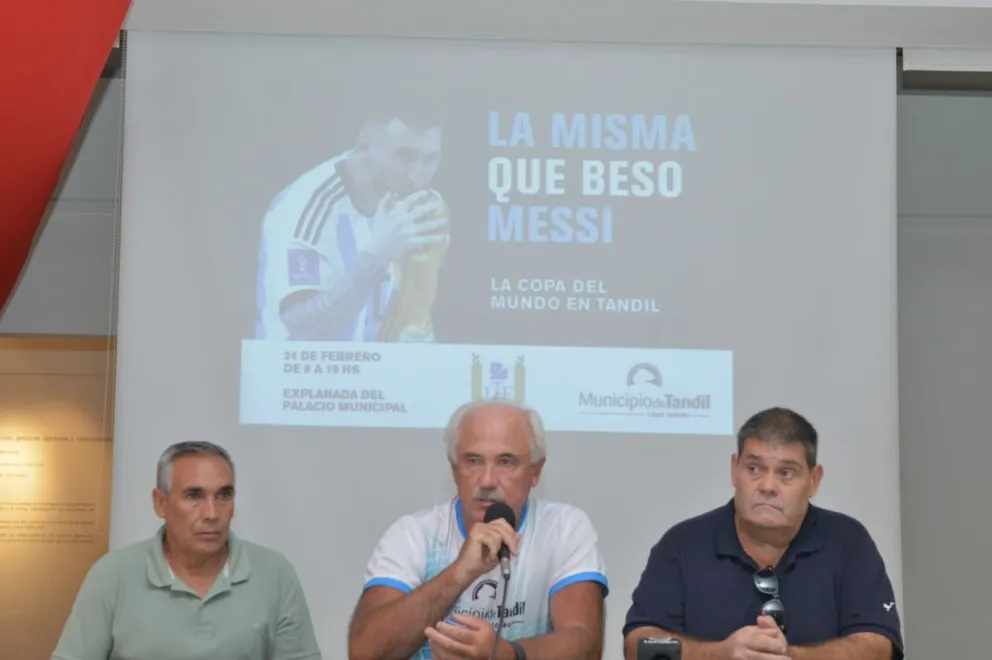 Tandil recibe a la Copa del Mundo este sábado en el Palacio Municipal 