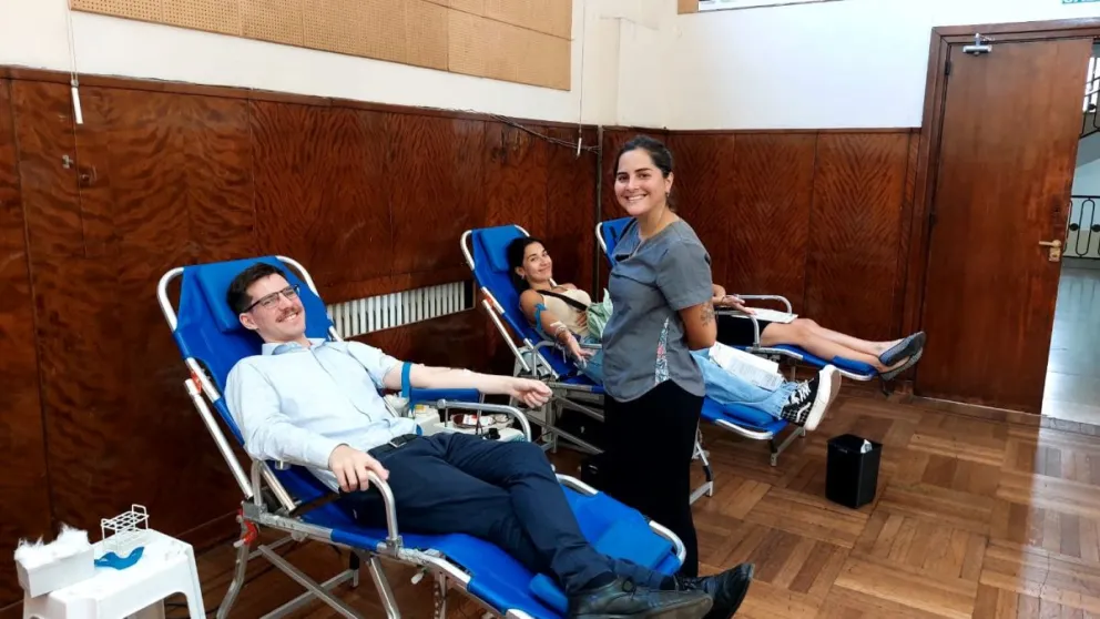 Nueva colecta de sangre con voluntarios en el recinto del Concejo Deliberante
