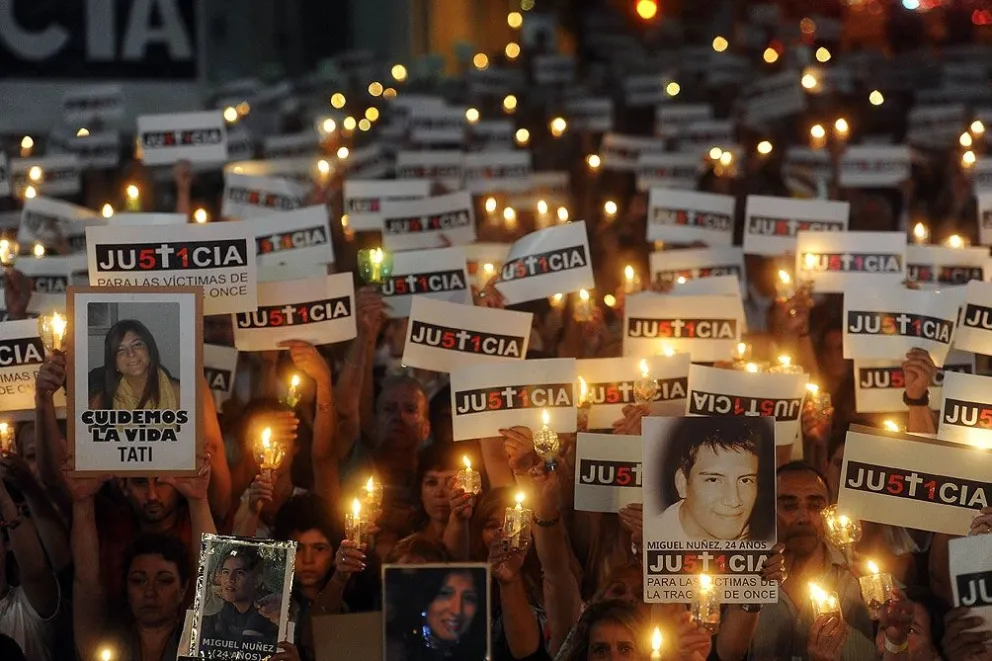 Homenajearon a víctimas de la tragedia de Once a 12 años del choque de trenes