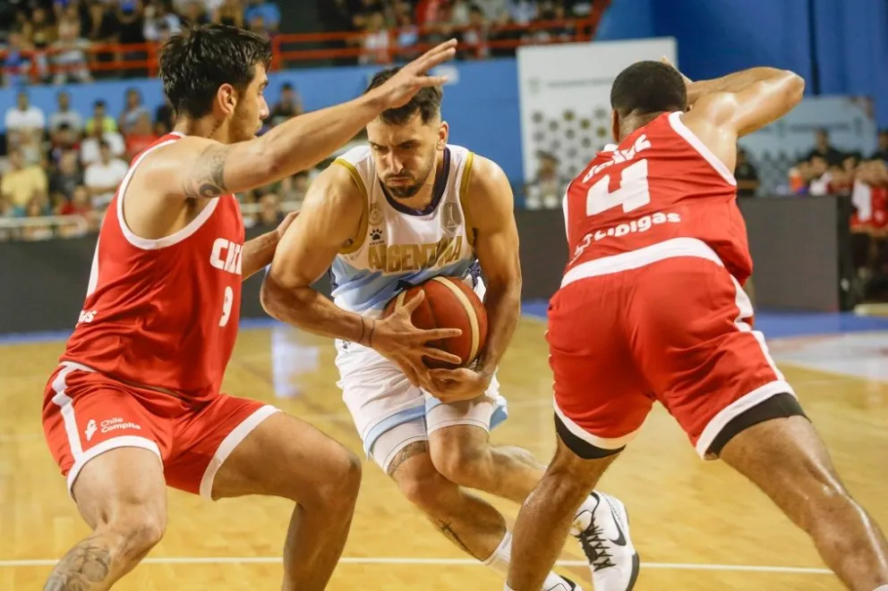 Argentina le ganó a Chile en el primer encuentro de la AmeriCup de básquetbol