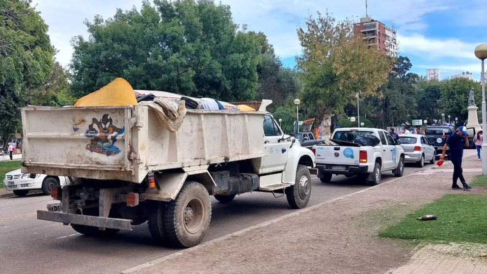 Nuevo operativo en plaza Mitre para impedir que se duerma allí