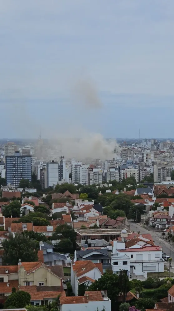 Incendio en un edificio en Brown y Arenales