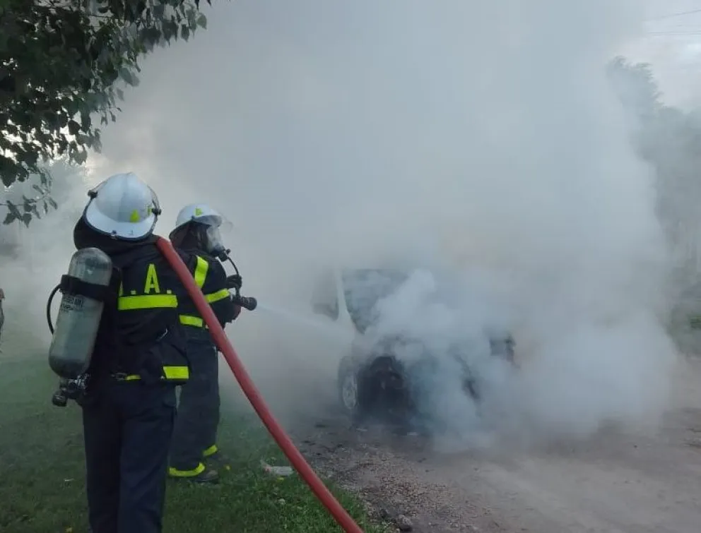 Se incendió un Palio en el Barrio Santa Rita