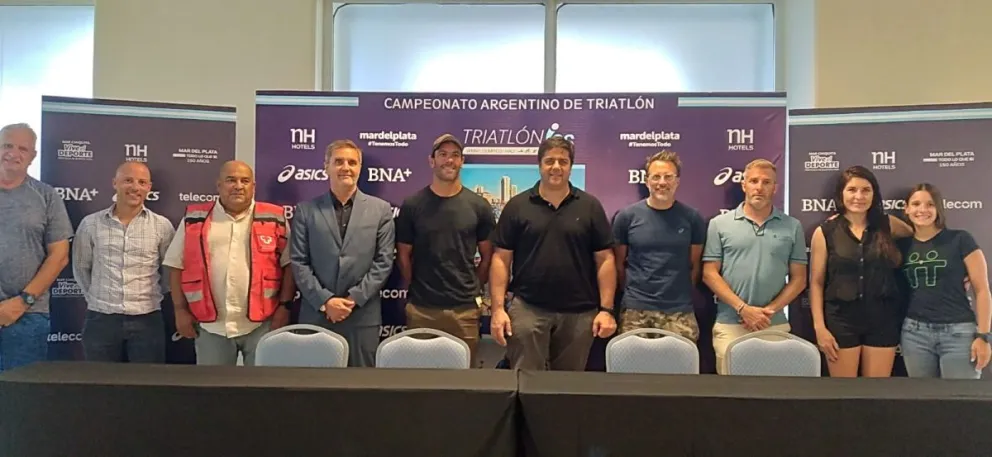 Presentaron el Asics Half Triatlón y Asics Sprint Triatlón, la fiesta deportiva del próximo domingo