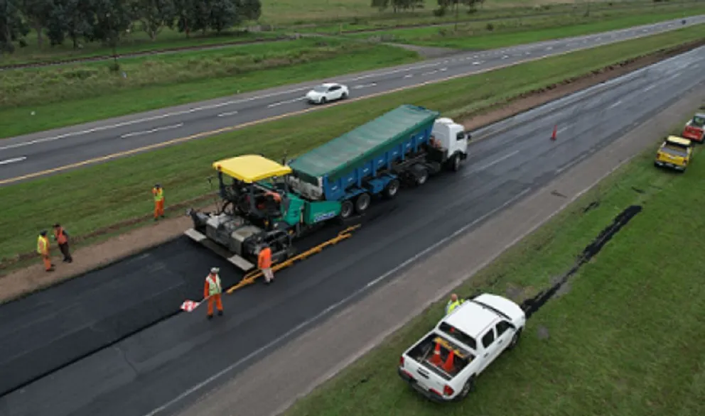 Retoman los trabajos de repavimentación en la Ruta Provincial 2