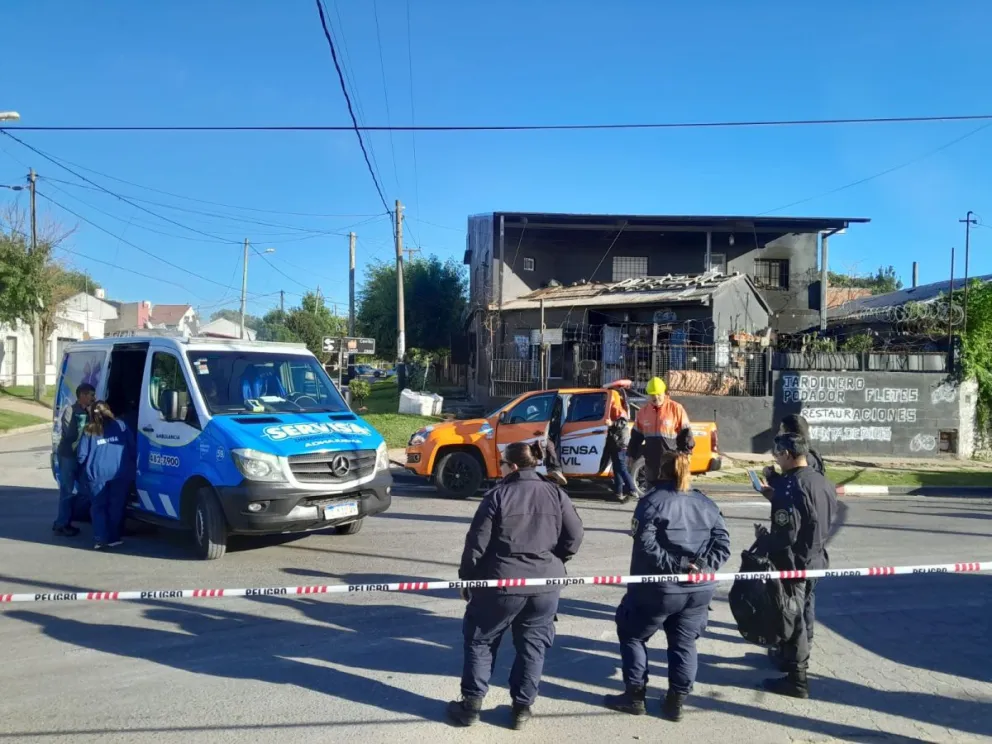 Fue identificado el hombre que murió en el incendio del barrio Cerrito Sur