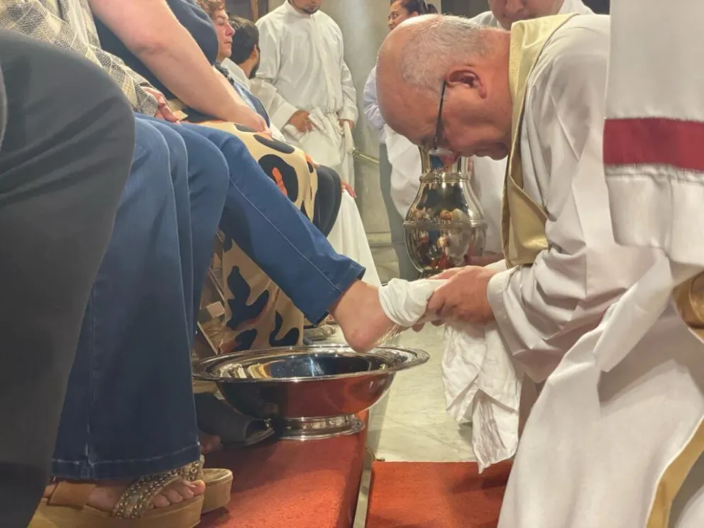 Se llevó a cabo la Misa del Jueves Santo en la Catedral de los Santos Pedro y Cecilia