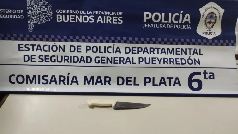 Armado con un cuchillo agredió a su pareja y le fracturó un dedo de una mano