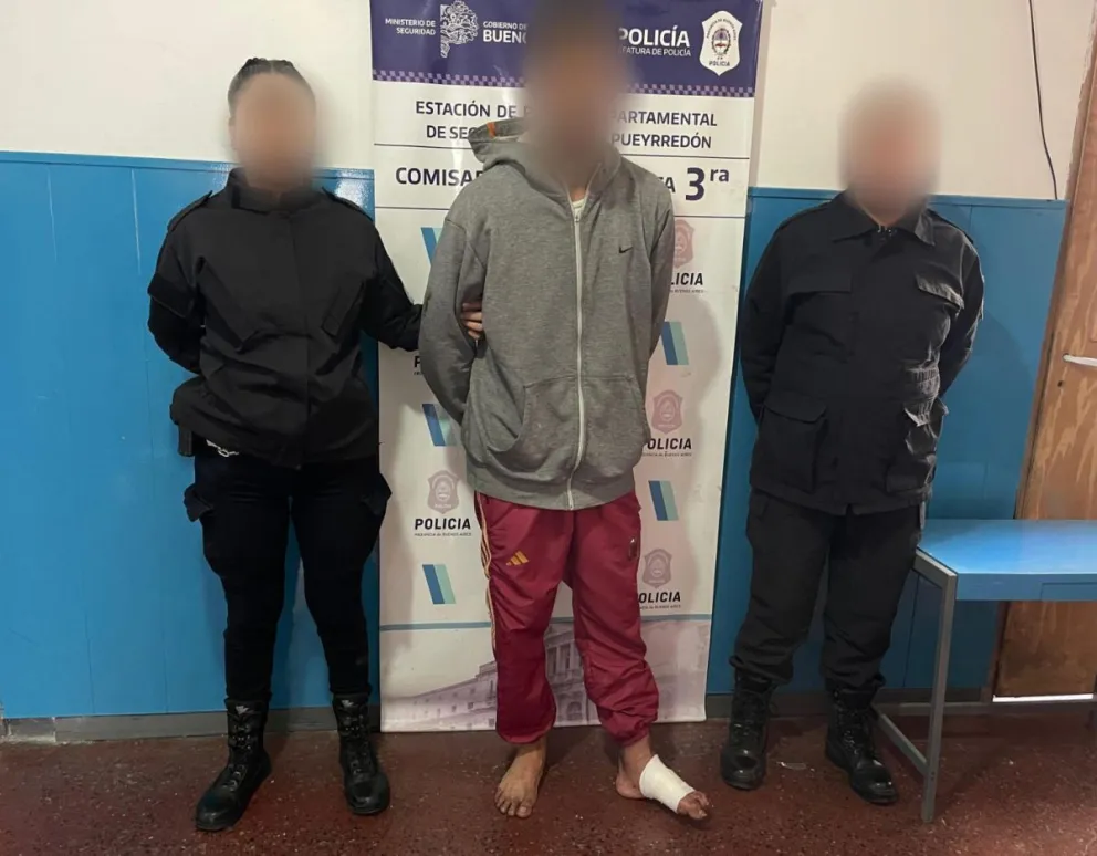 VIDEO: tras allanamiento logran detener a un sujeto que robó en un local de ropa 