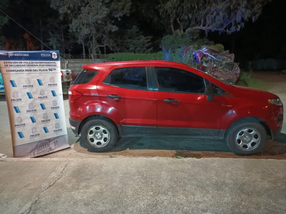 Un auto robado en Lomas de Zamora apareció en Mar del Plata