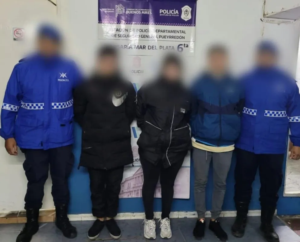Dos jóvenes y una chica detenidos tras robo con arma de fuego en el barrio La Florida