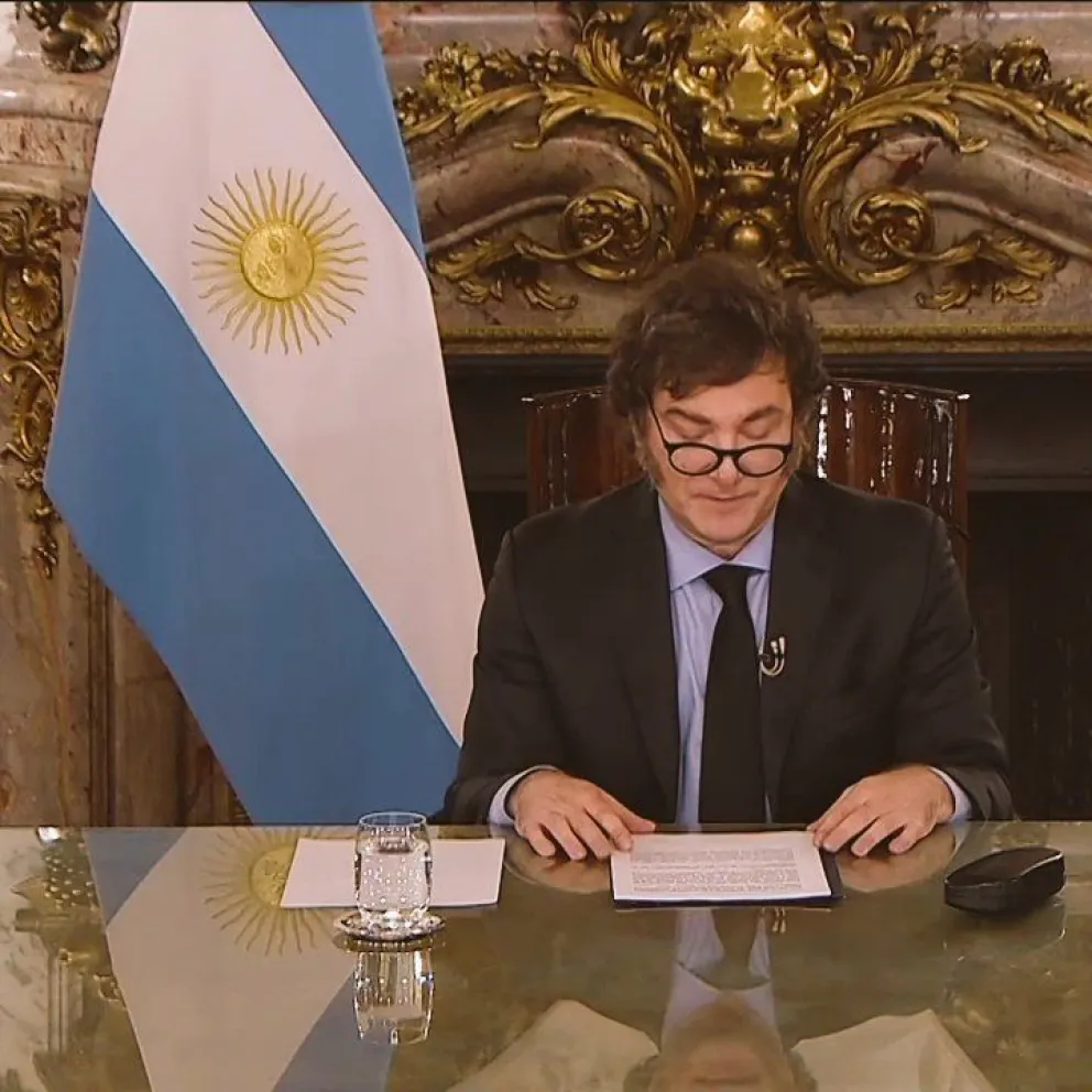 Milei anunció logros económicos y perspectivas futuras en cadena nacional