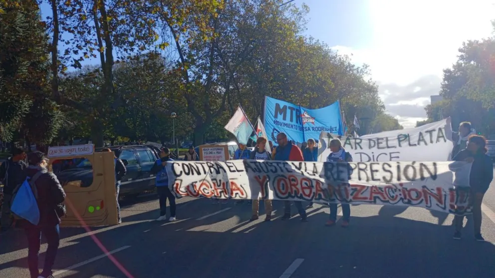 Movimientos de izquierda se movilizaron contra "el ajuste y la represión"