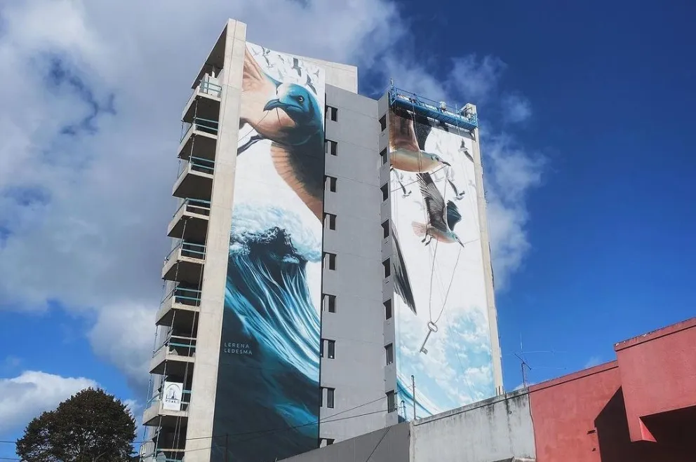 Marplatenses creadores del "mural más lindo del mundo" buscan revalorizar el arte local