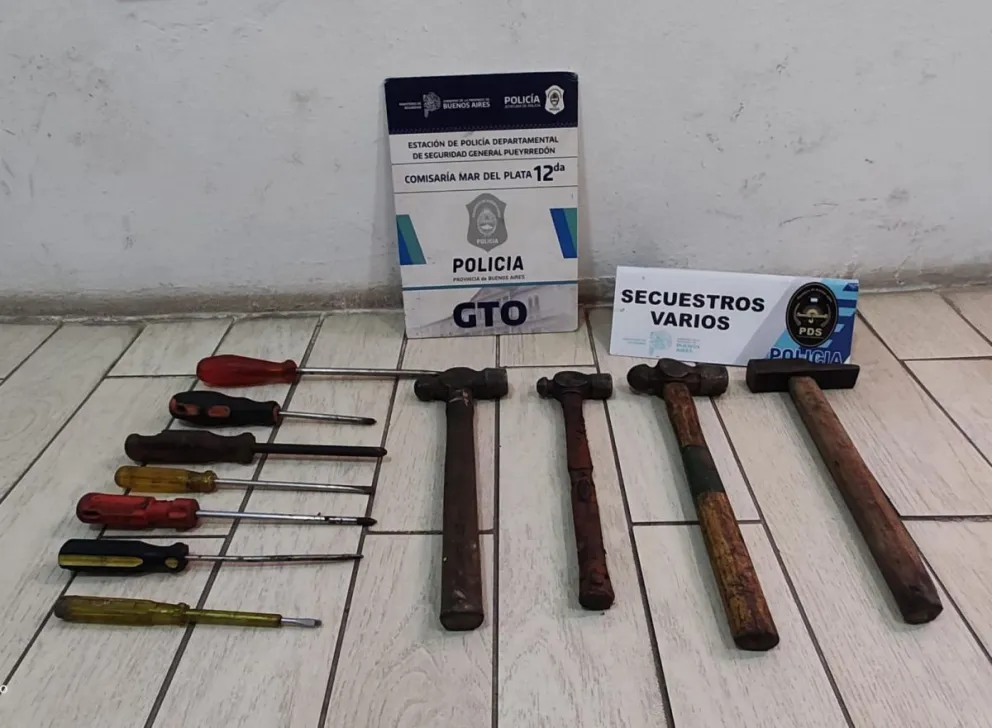 Realizan un allanamiento y recuperan herramientas robadas del patio de una casa