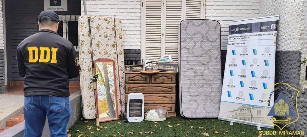 Poliladrones de Mar del Sud: en casa de oficial acusado secuestran más bienes robados