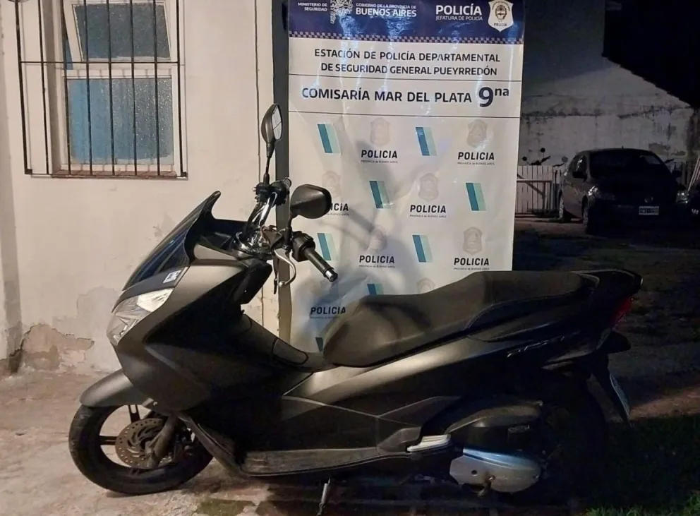 Tres chicos de 14 y 15 años detenidos cuando intentaban robar una moto