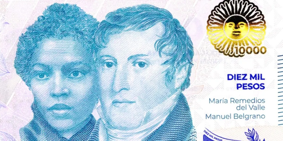 Empieza a circular hoy en Argentina el billete de 10 mil pesos