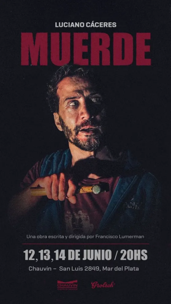 Luciano Cáceres vuelve a Mar del Plata con su obra "Muerde"