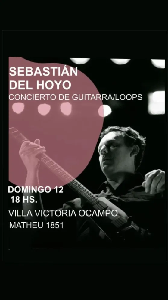 Sebastián del Hoyo tocará en la Villa Victoria Ocampo 