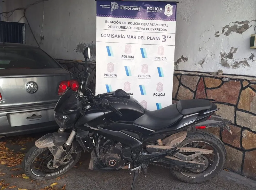 Lo aprehendieron al volante de una moto robada el lunes 