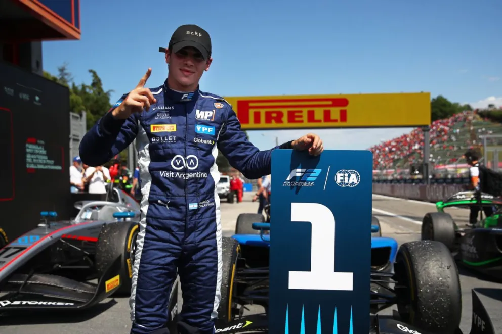 El piloto Franco Colapinto obtuvo su primer título en la Fórmula 2