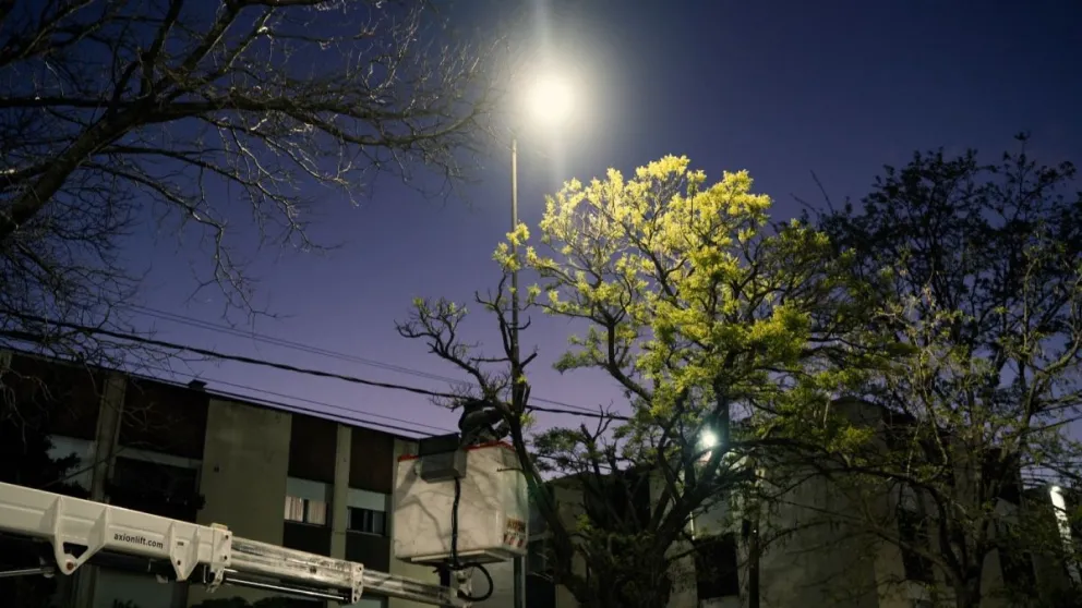 Avanza el recambio de alumbrado público en los barrios de Mar del Plata