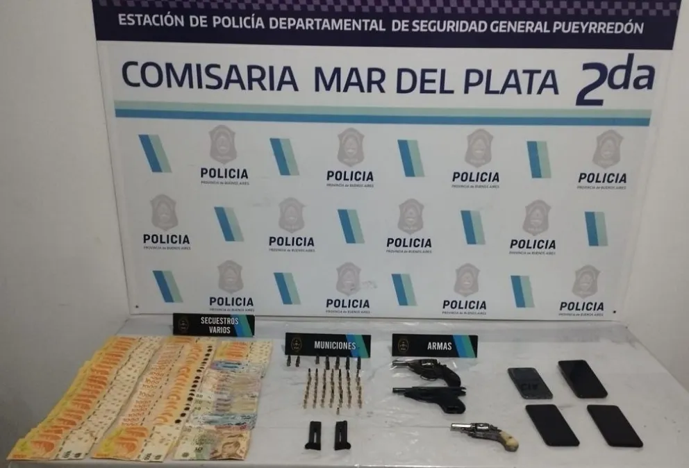 Detienen a dos delincuentes armados luego de una persecución