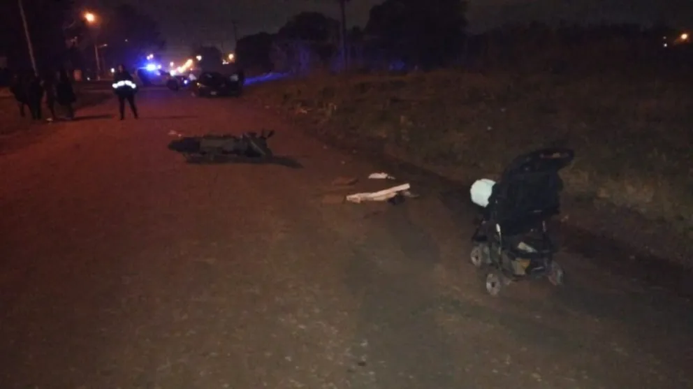 Accidente en Avenida Fermín Errea deja a una mujer con fractura expuesta