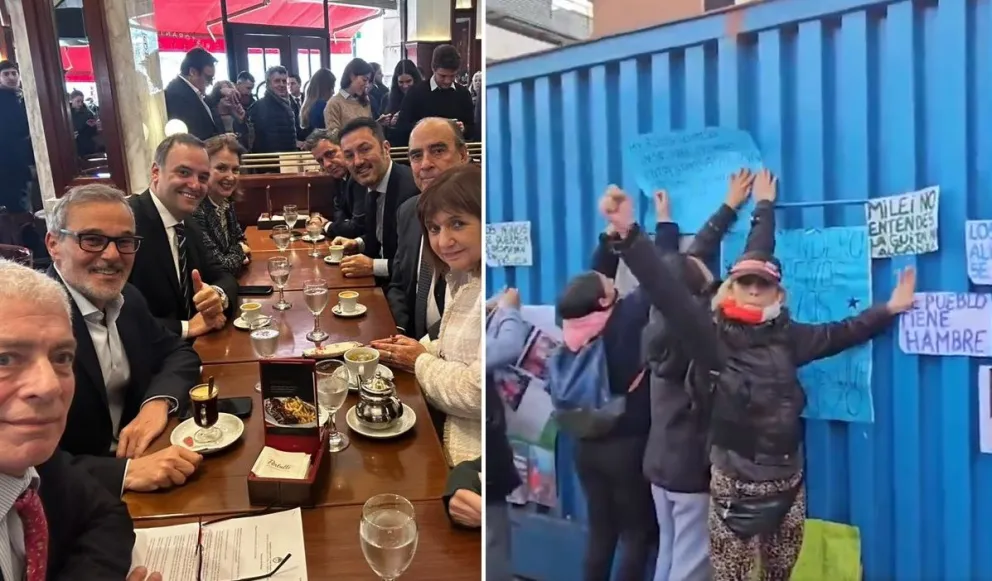 Gabriel Solano comparó el café de los ministros con la realidad de los comedores
