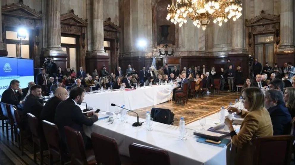 La Ley Bases logra dictamen y pasa al debate del Senado