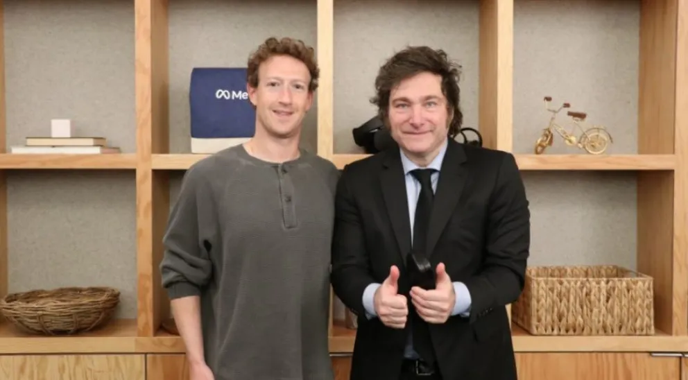 Javier Milei, Mark Zuckerberg y la IA en Argentina