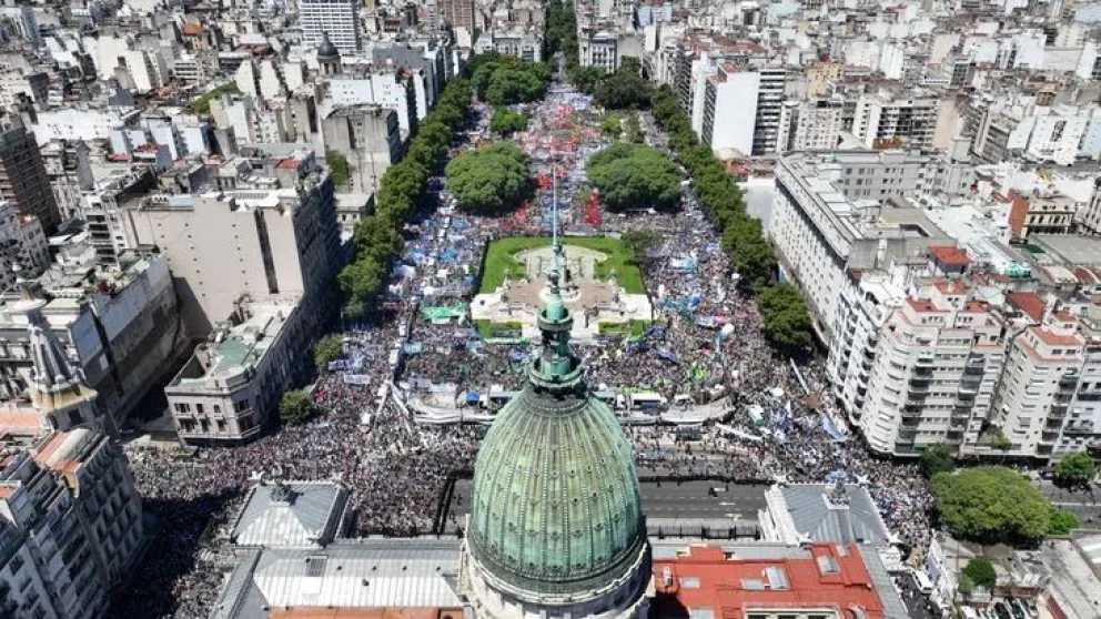 La CGT organiza una movilización de cara al tratamiento de la Ley Bases en el Senado