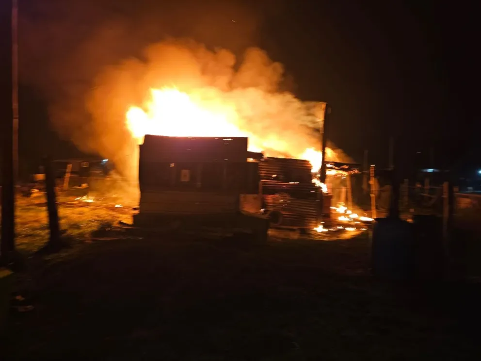 Se incendió una casilla en Estación Chapadmalal