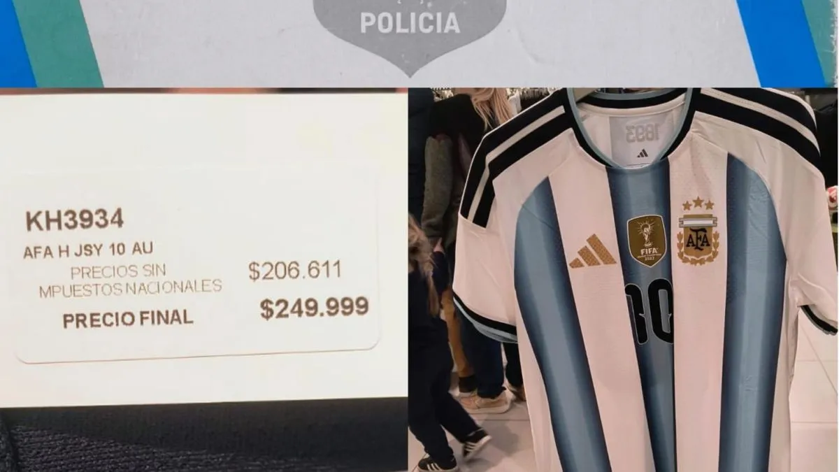 Quiso llevarse la celeste y blanca sin pagar en pleno Mundial